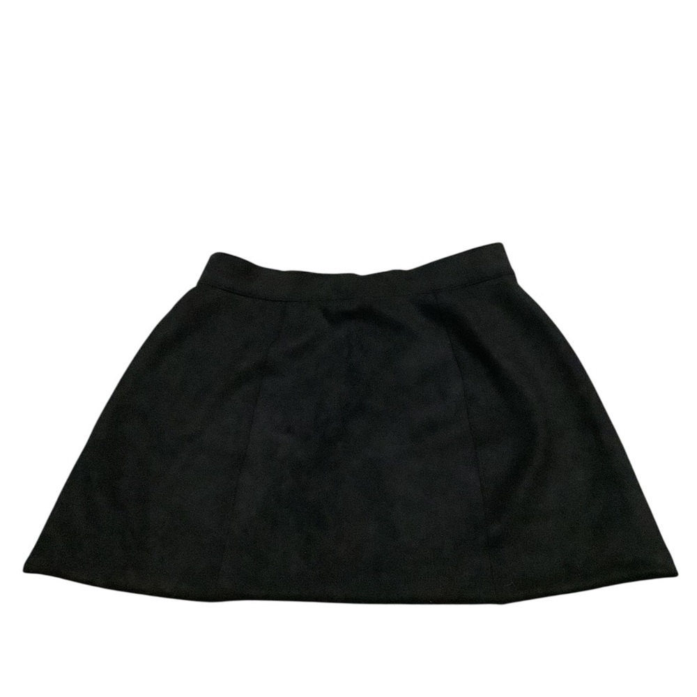 SPANX Black suede Mini Skirt - Picture 2 of 3